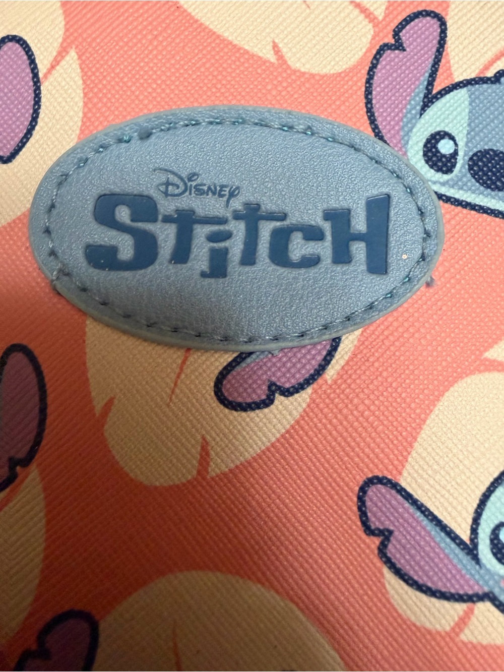 Disney Stitch Coral Pink and Light Blue Mini Backpack - Picture 3 of 9